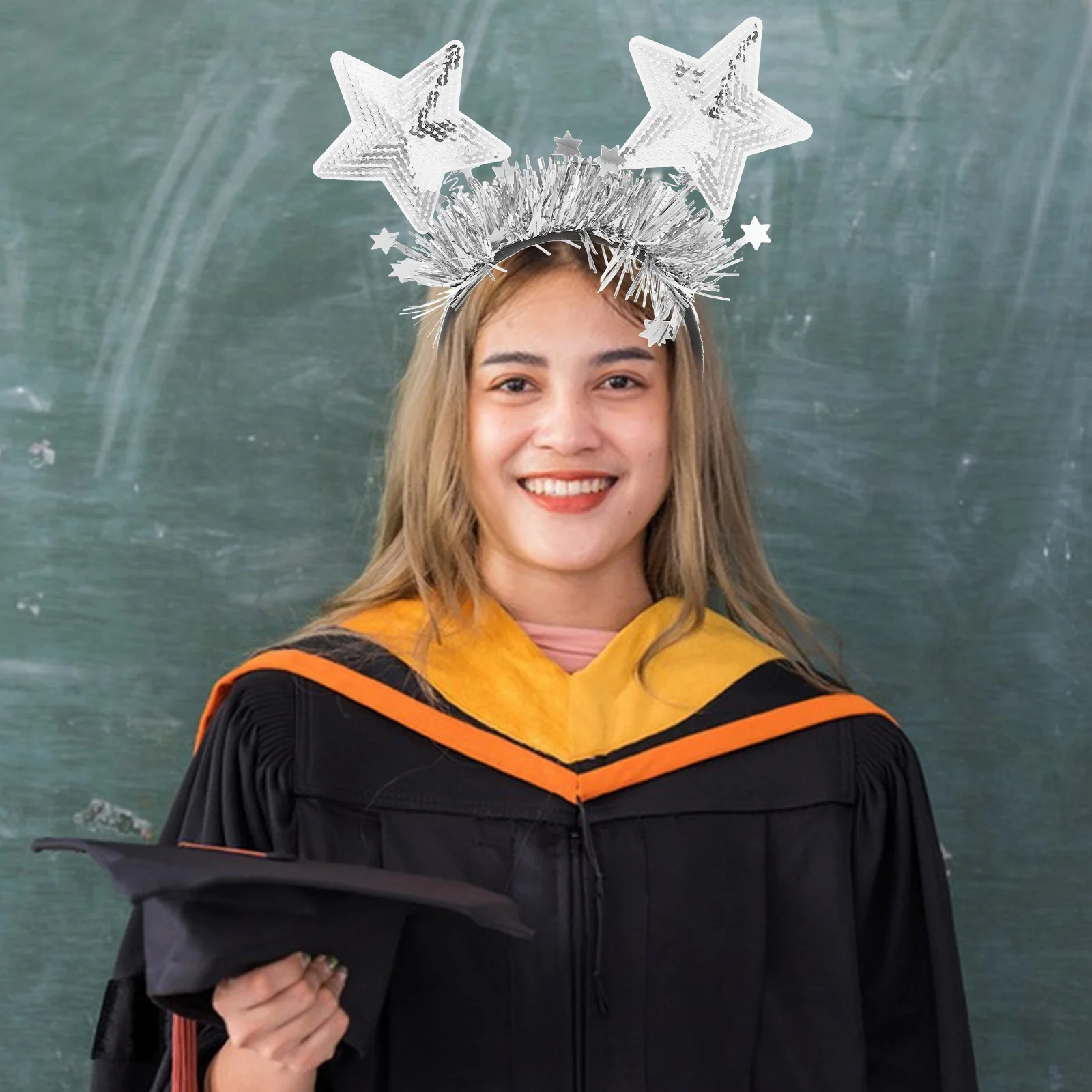 

Sequin Star Headband Sparkling Design Party Supplies Photo Props Women Girls Headband Hair Accessories Festival