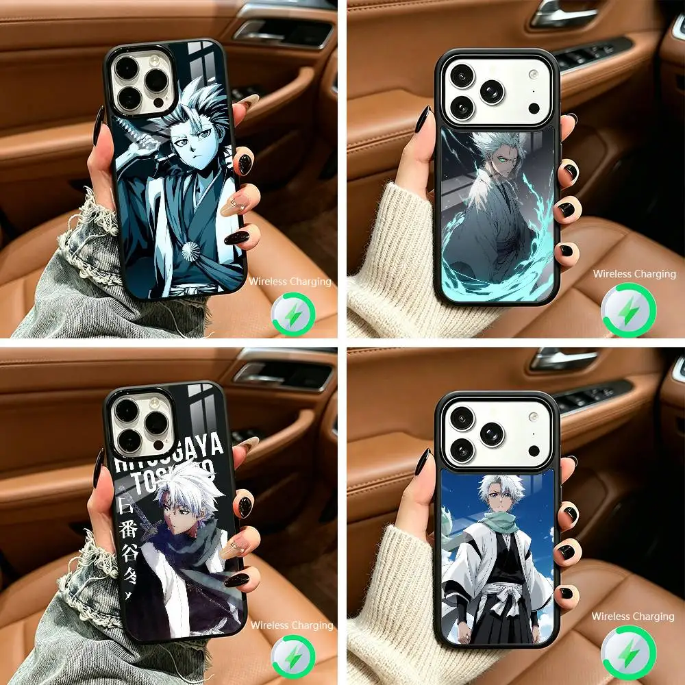 B-BLE-ACH T-Toushirou H-Hitsugaya-ES Phone Case For IPhone17 16 15 14 13 12 11  Pro Max  Wireless Charger Cover Funda