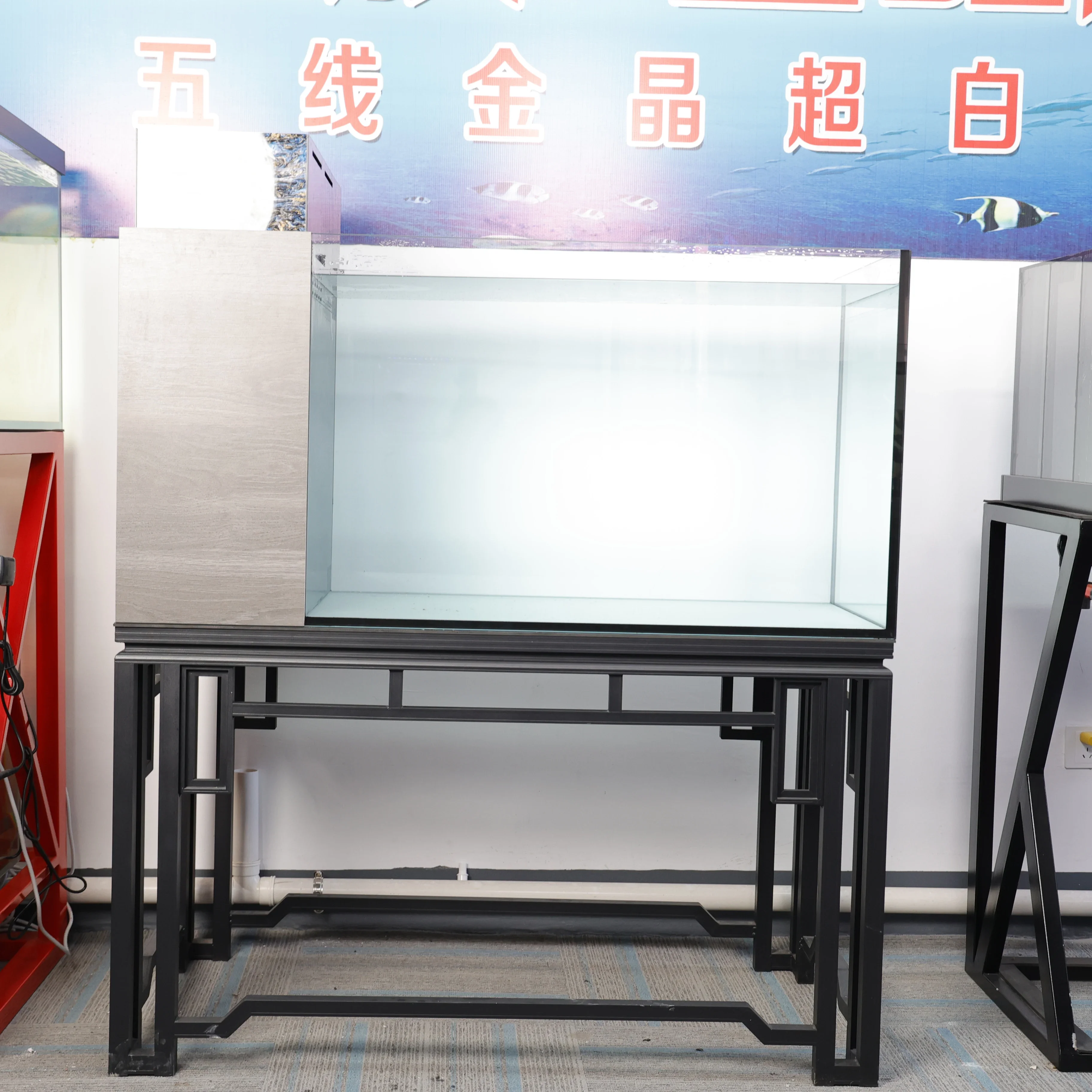 Wholesale Aquarium Goldfish Fish Tank Large Glass Ecological Fish Tank With Side Filtration System