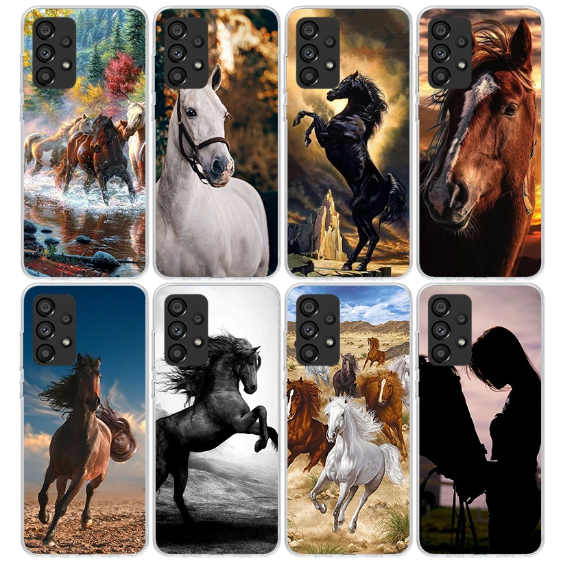 Horse Great Beauty Galloping Phone Case For Samsung Galaxy A15 A14 A13 A12 A55 A54 A53 A52S A25 A24 A35 A34 A23 A33 A22 A32 A05S