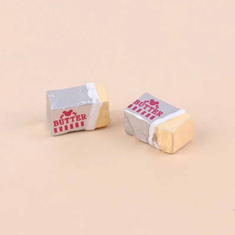 6 ชิ้นการจําลองอาหารเนย Miniature เล่นครัว Diy ชุดขนมปังของเล่นอาหารเช้าบนโต๊ะอาหารบ้านตุ๊กตาอุปกรณ์เสริม