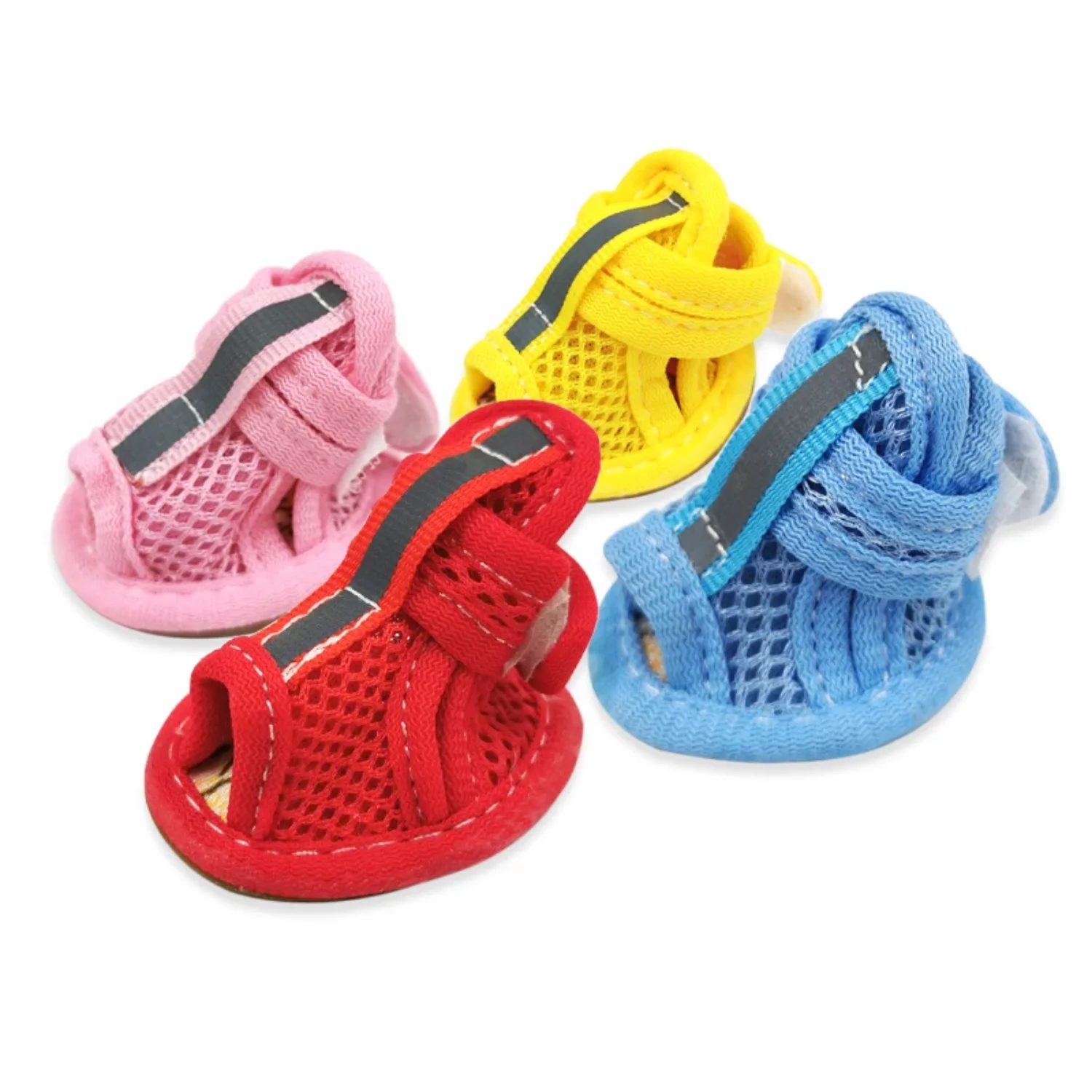 Summer Dog Shoes Breathable Mesh Puppy Pet Dog Shoes  Small Dogs Cats Cute Anti-Slip Chihuahua Pug Sandals Shoe Candy Colors