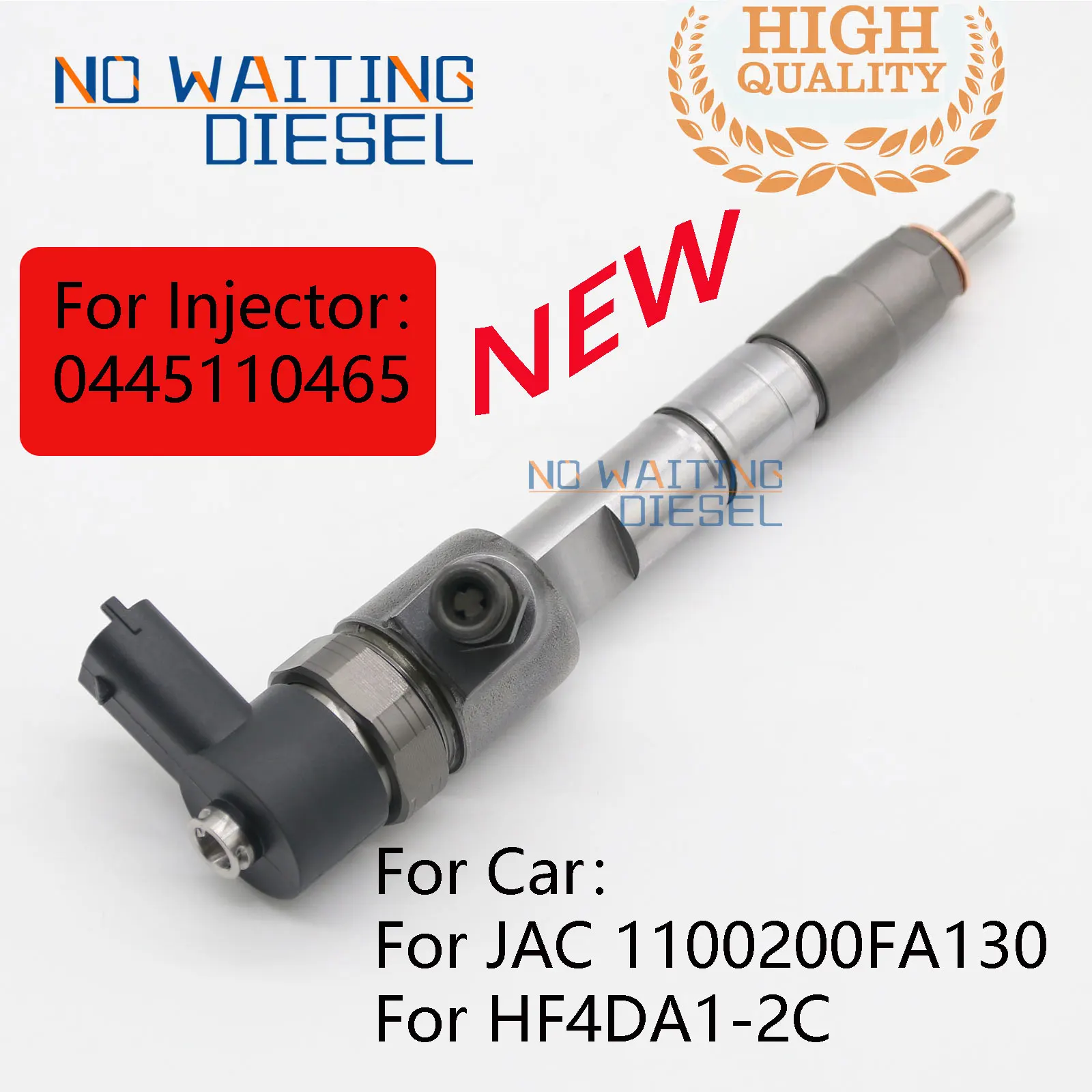 0445110465 Common Rail Diesel Injection 0 445 110 465 Fuel Injector Assembly 1100200FA130 For HF4DA1-2C