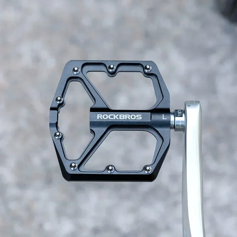 

ROCKBROS Aluminum Alloy Bicycle Pedals Anti-slip Ultralight Sealed Bearing MTB Road Cycling Pedals One-piece Bike Accessories