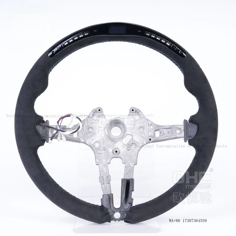 Hot for BMW M5, M6, M8, 5 Series, 6 Series, 7 Series steering wheel modification to a high-end full-leather car steering wh