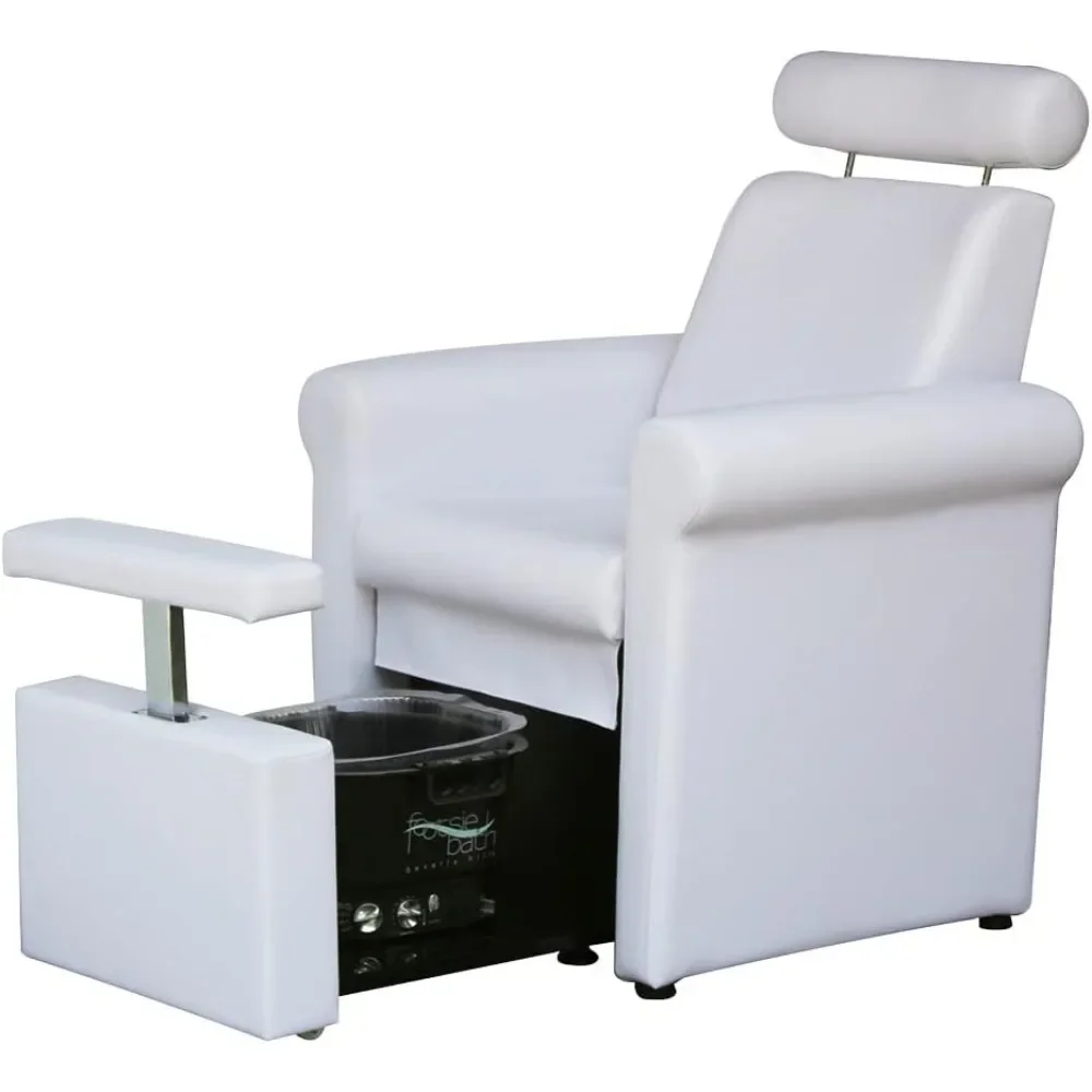 

Pedicure Chair, No Plumbing Pedicure Station for Spas and Salons, Reclining Backrest & Pull Out Leg Rest Pedicure Chairs