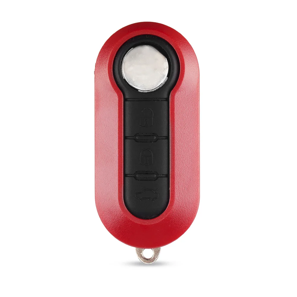 KEYYOU 3-Tasten-modifizierter Funkschlüssel für Fiat 500 Panda Punto Bravo Stilo Ducato Citroen Jumper Peugeot Boxer SIP22 Klappschlüssel