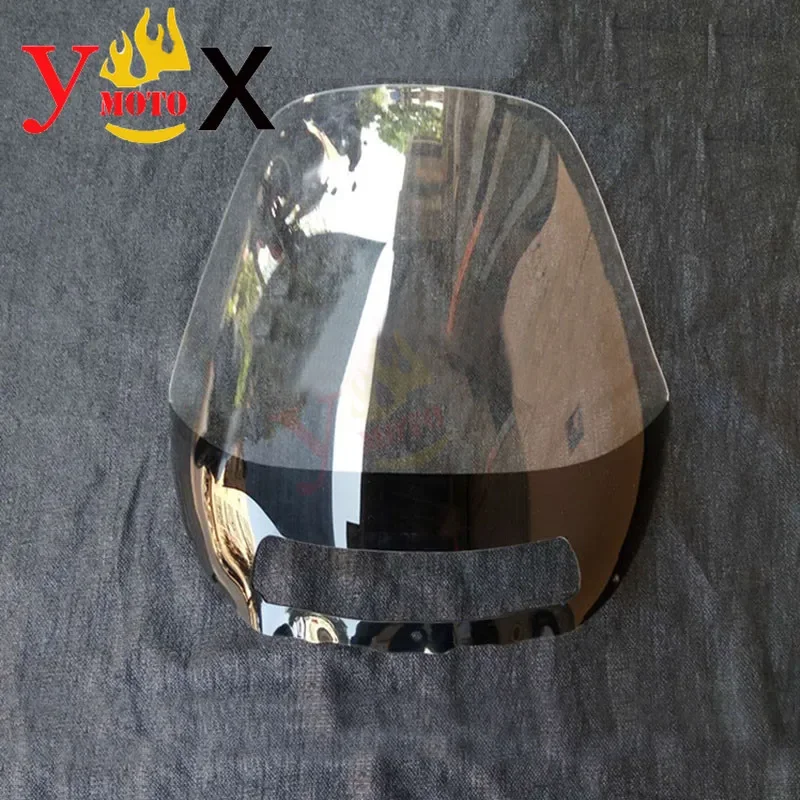 Touring Motorcycle Clear 4MM Windshield Windscreen Front Deflector Airflow For HONDA PC800 Pacific Coast Highway