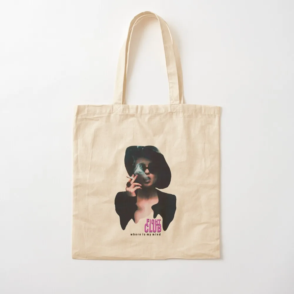 Marla Singer smoking Fight club , Where is my mind Helena Bonham Carter Tote Bag Eco bag university shopper bag