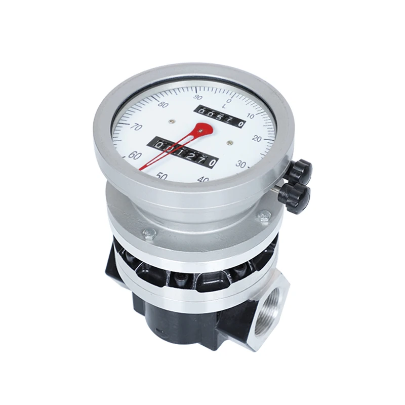 

Mechanical flowmeter High precision LC elliptical gear flowmeter Liquid diesel electronic meter