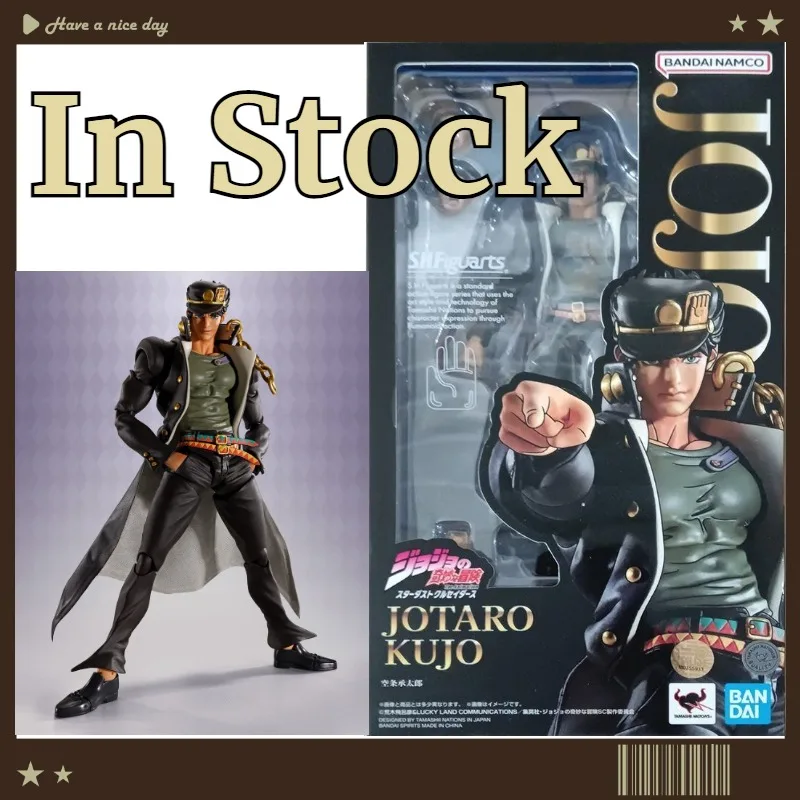 

In Stock Bandai SHF S.H.Figurats JoJo`s Bizarre Adventure Jotaro Kujo Action Figures Desktop Decoration Models Toys Figures