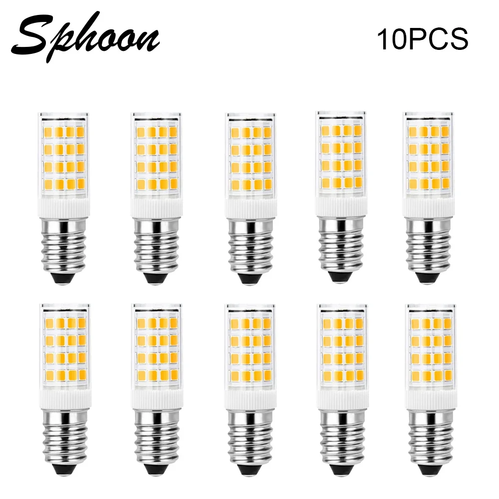 10PCS E14 LED Lamp Bulbs 3W 5W 7W 220V Mini Corn Bulb 360 Degree Beam Angle Warm Cool White Replace Halogen Chandelier Lights