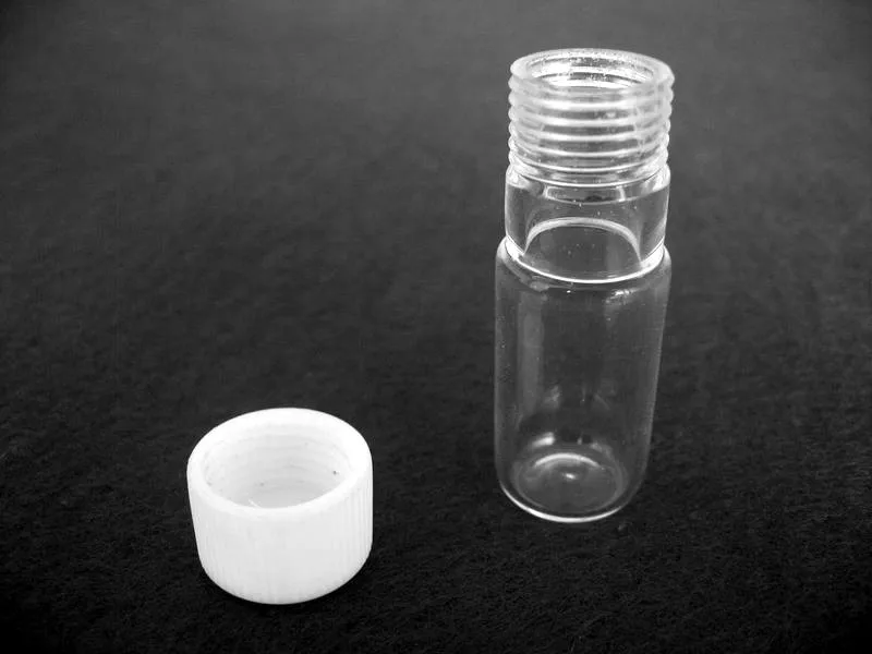 

OD16 flat bottom clear quartz test tube with screw stopper
