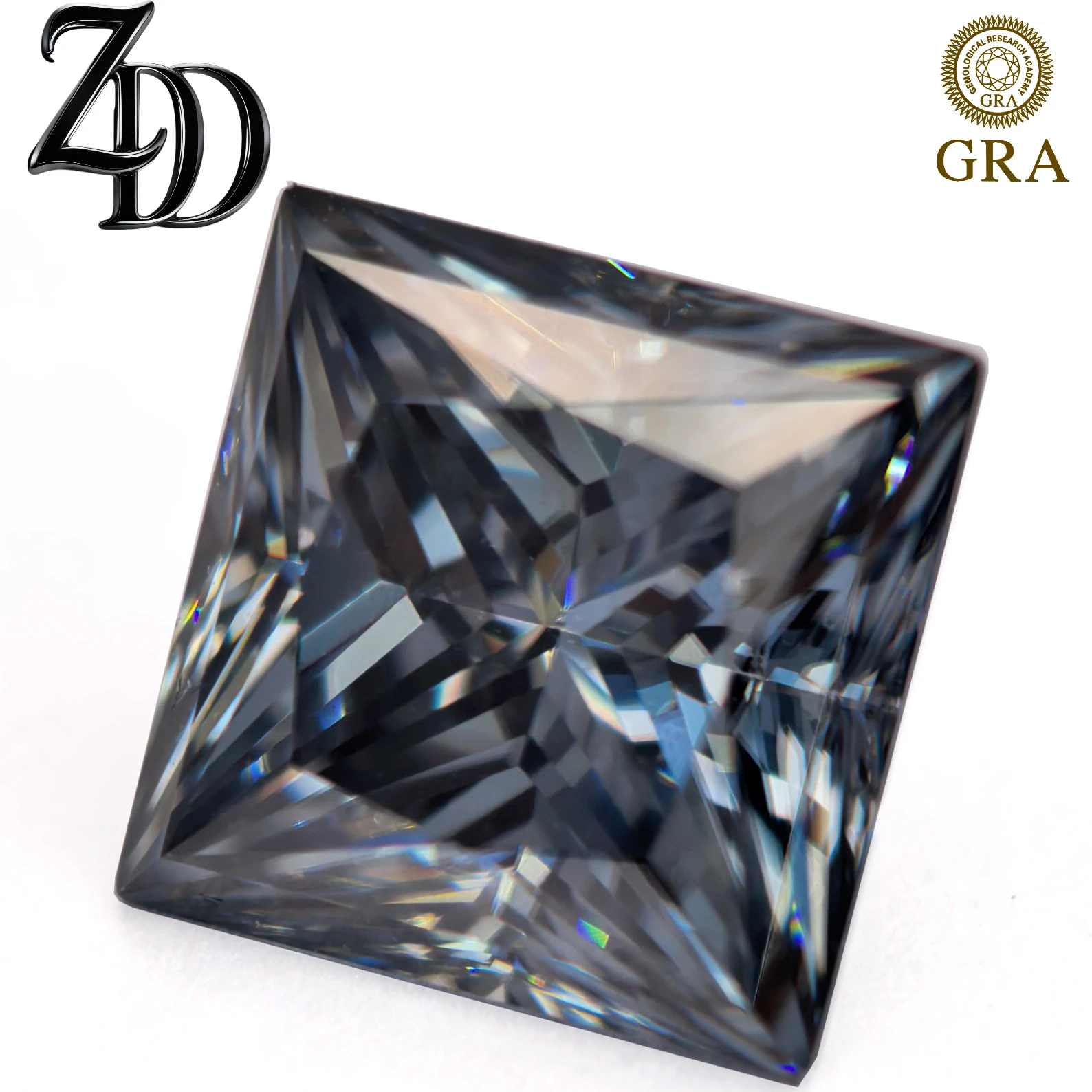 Gri Prenses Kesim Mozanit Taşı - Gra Certificate Loose Moissanite Stone incelemesi ve fiyatı