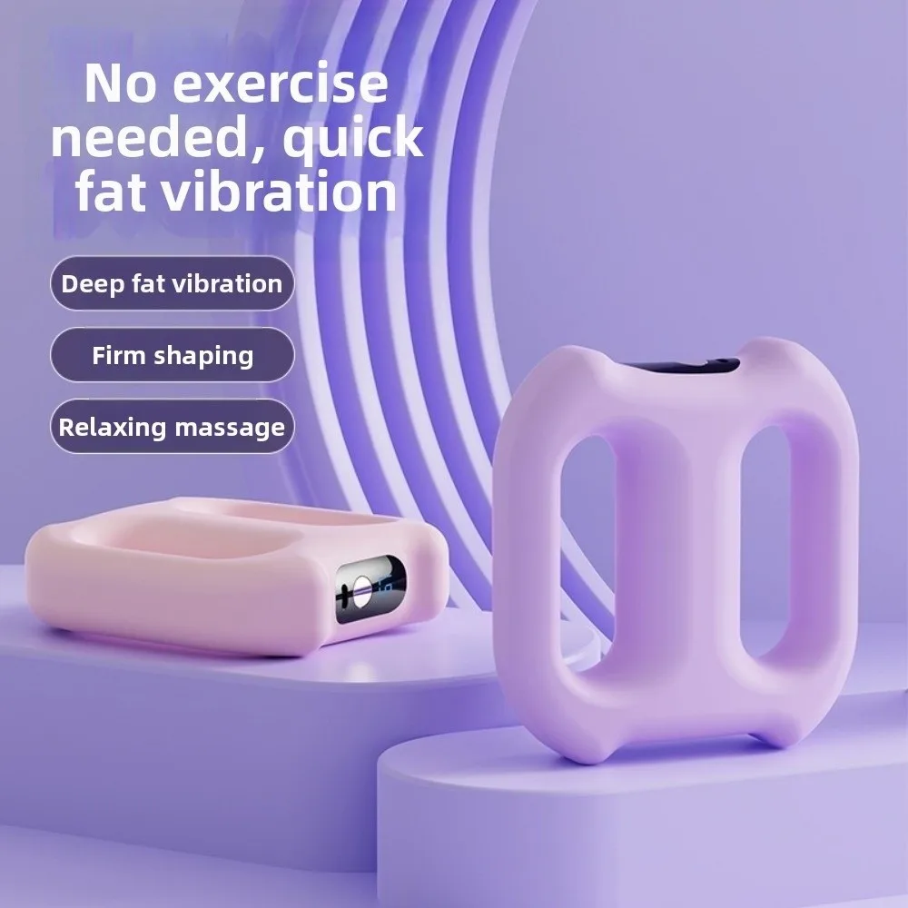 Dual-Ring Electric Fascia Ring Massager Portable Adjustable Speed Body Slimming Device USB Charging Compact Size