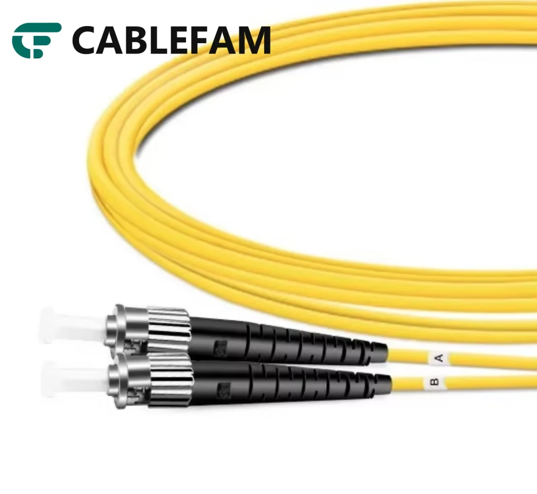 Duplex OS2 Single Mode ST UPC to ST UPC LSZH 2.0mm Fiber Optic Cable