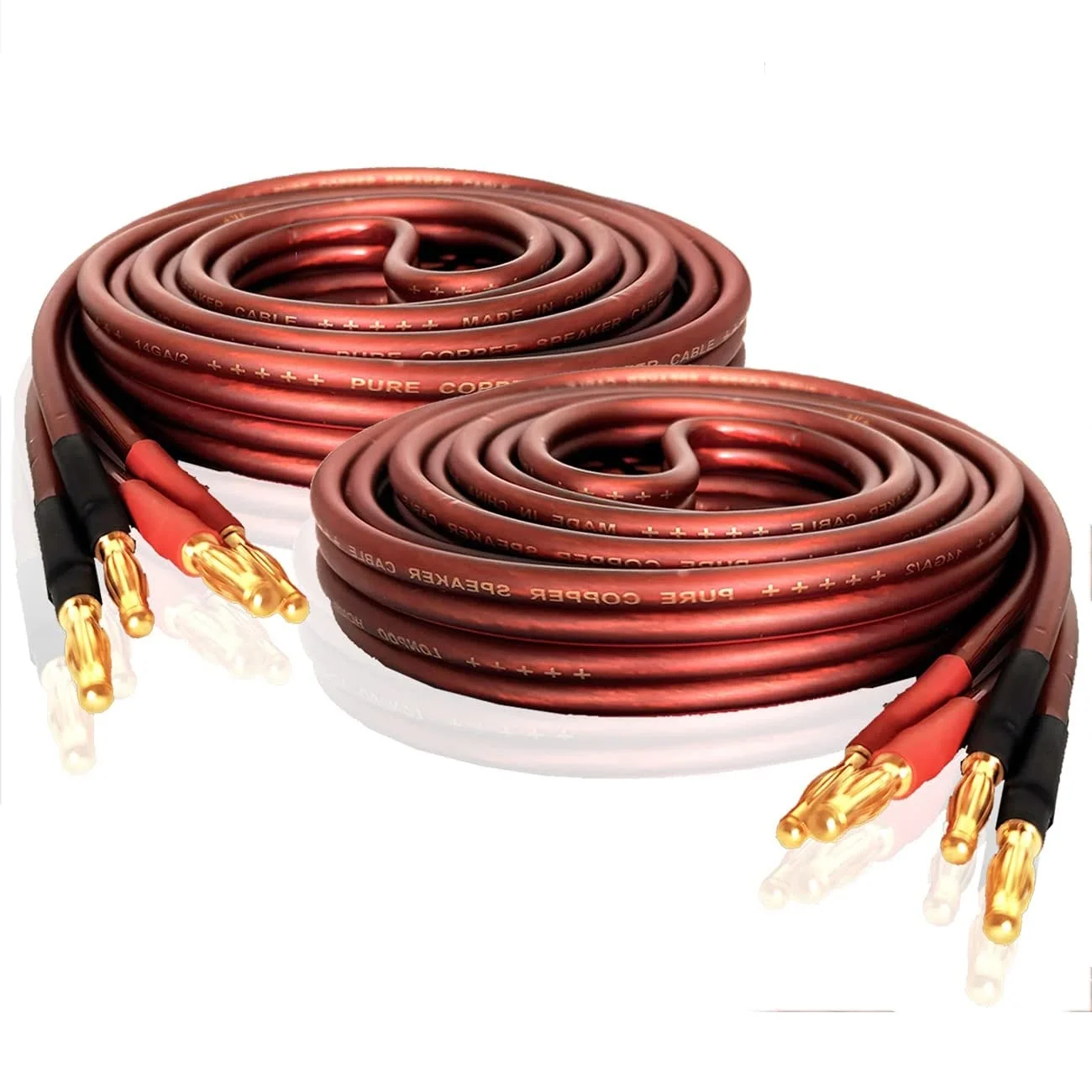 

pure copper gold-plated banana plugs Loudspeaker cable 2m for HiFi loudspeaker boxes