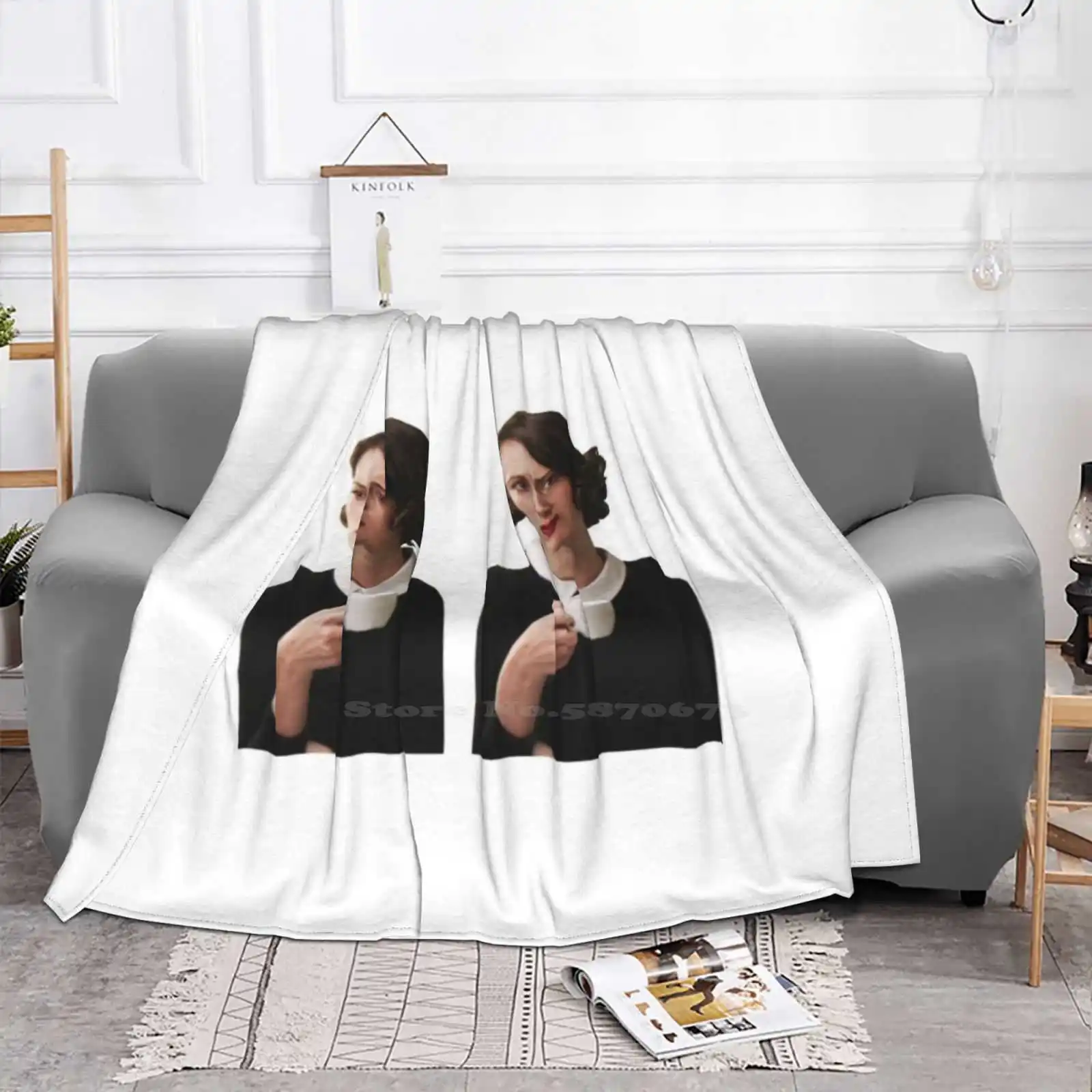 Tea And Thoughts Low Price New Print Novelty Fashion Soft Warm Blanket Phoebe Waller Bridge Fleabag Season 1