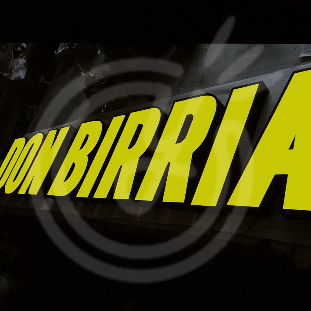 Custom Full Color Sign RGB Metal Signboard Neon Led Lights Advertising Luminous Letters 3D Acrylic Signage Business Logo Wall