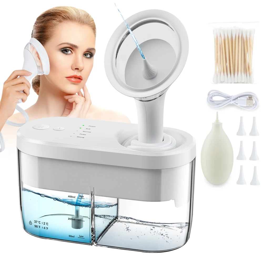 

4 Modes Electric Ear Cleaner Wax Removal Tool Water Irrigation System Safety Ear Washer Cleaning Ear Cleaner Kit for Adults Kids