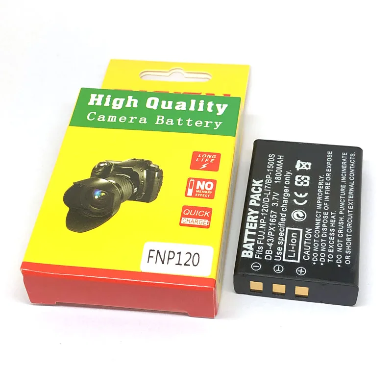 FNP120 NP-120 NP120 DL17 D-L17 DB-43 BP-1500s Battery for Fuji Fujifilm F10 F11 M603 Zoom Pentax MX4 MX550 RICOH GX8 300G 500G