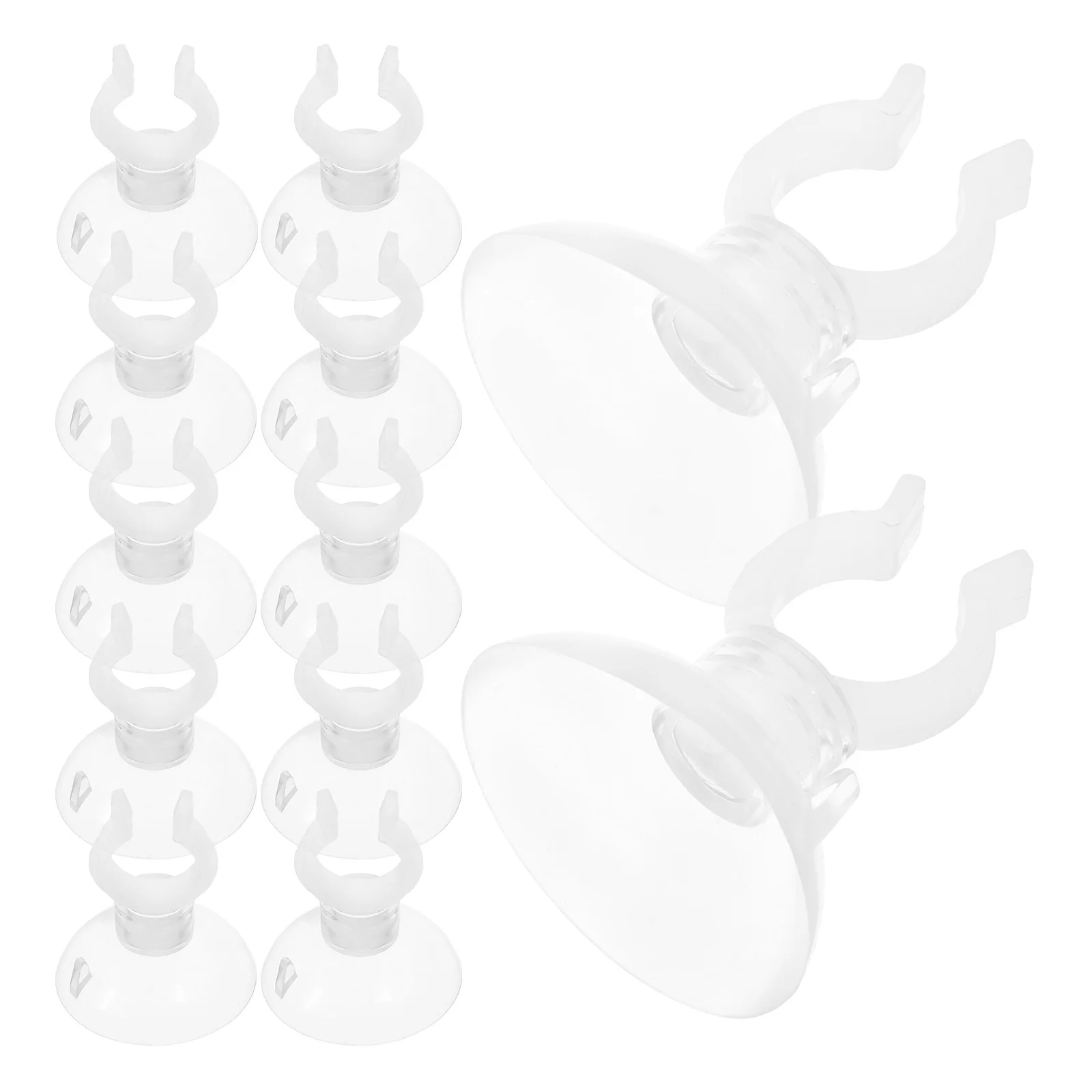 Clip per ventosa per acquario da 20 pezzi Clip di fissaggio per tubo flessibile in ABS trasparente Supporti per tubi dell'acqua dell'acquario Installazione semplice