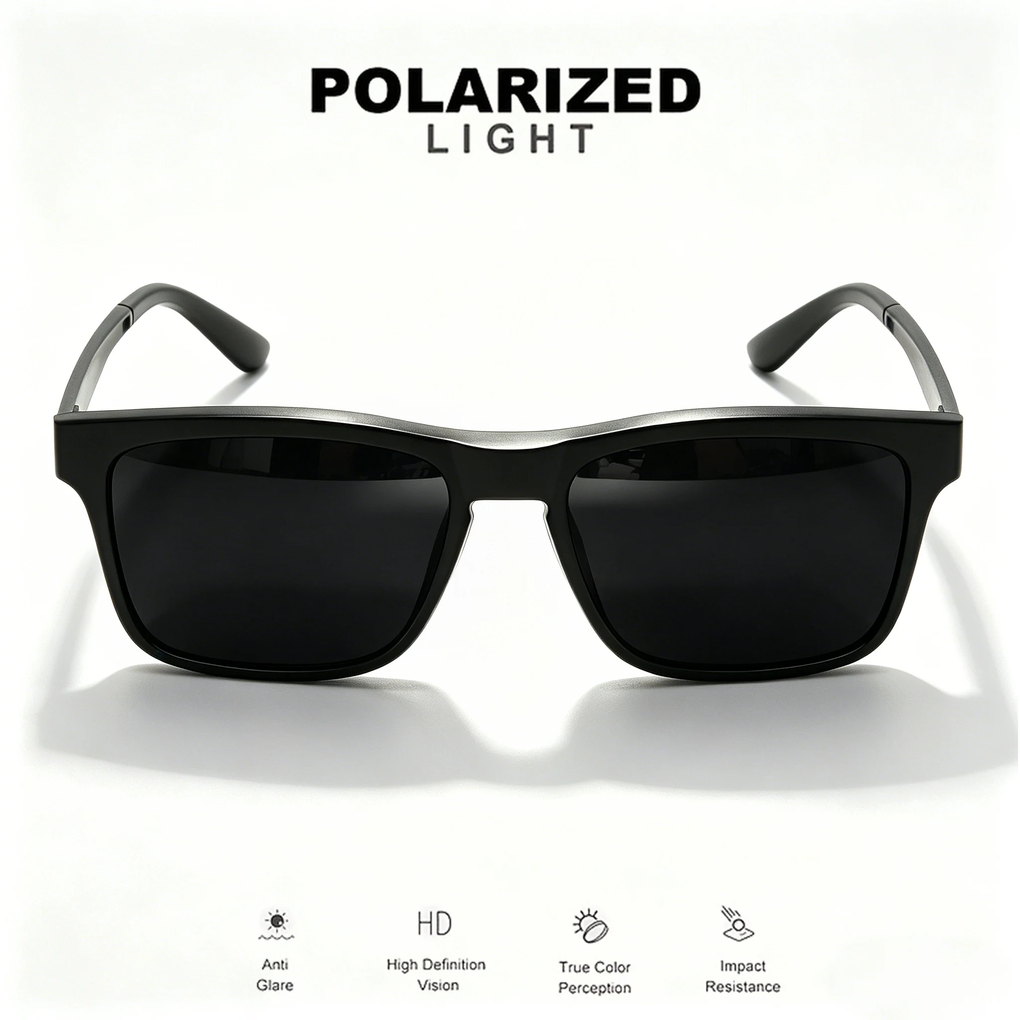 Aufsteckbare Magnetische Sonnenbrille mit Blaulichtfilter-Rahmen 2-in-1 Polarisierte Brille für Autofahren & Outdoor-Aktivitäten – Detail 8