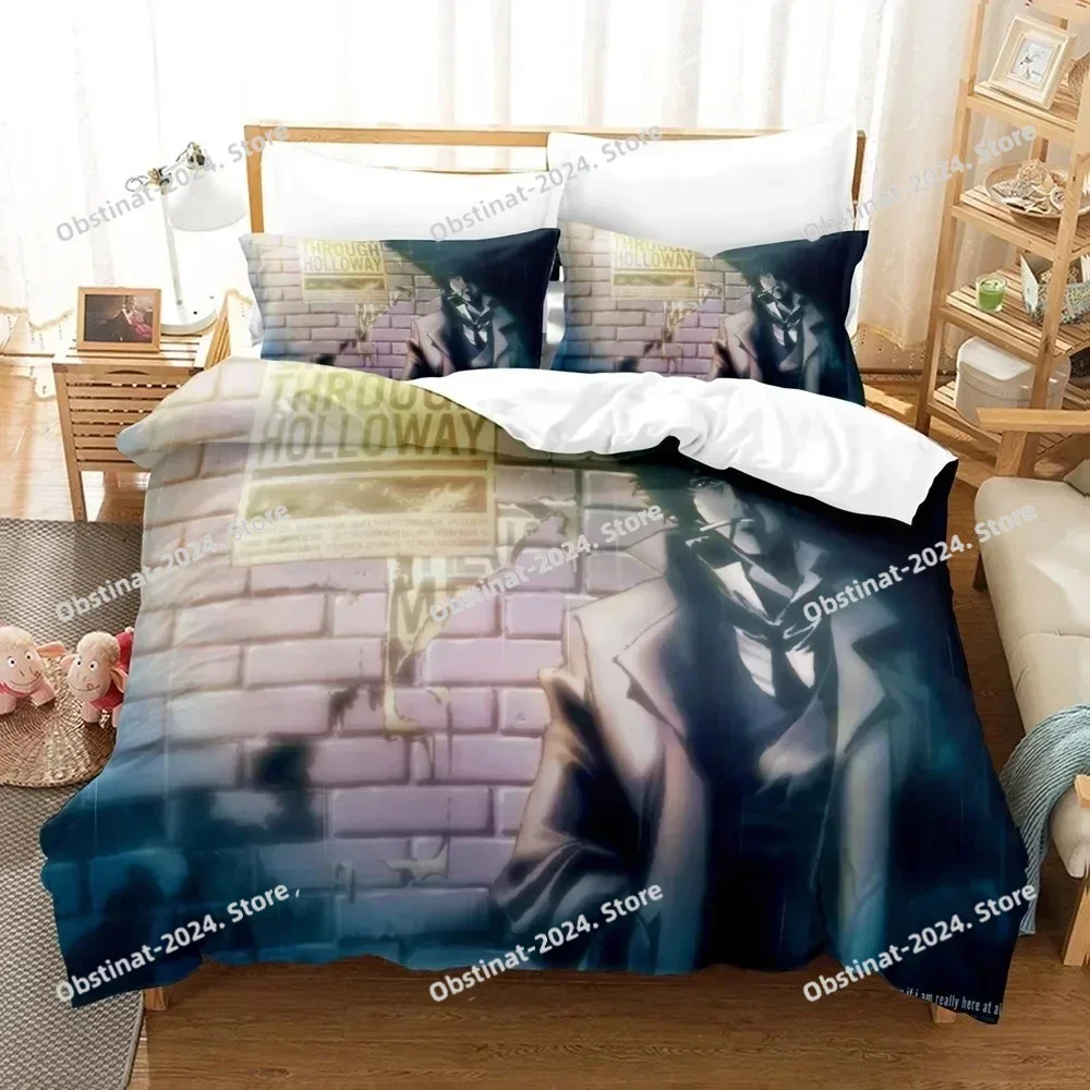 

Cowboy Bebop Bedding Set Printed single Comforter Quilt Bed Cover Duvet Cover Pillow Case 3 Pieces Set Kids Adult Size Bed Linen
