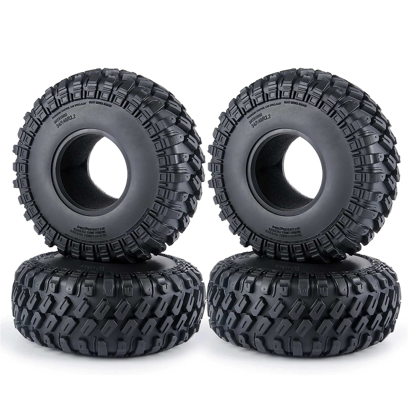 

RCGOFOLLOW 1.9 Inch Crawler Wheel Tires 123mm Diameter 48mm Width 1/10 SCX10 D90 TRX4 TF2 CC01 Capra RC Car Part