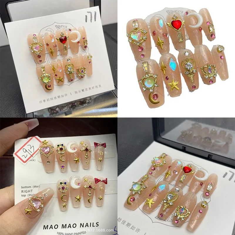 

Сейлор Мун Цукино Усаги женский желейный клей ручной работы носить доспехи аниме персонаж студенческий палец украшения для ногтей подарки