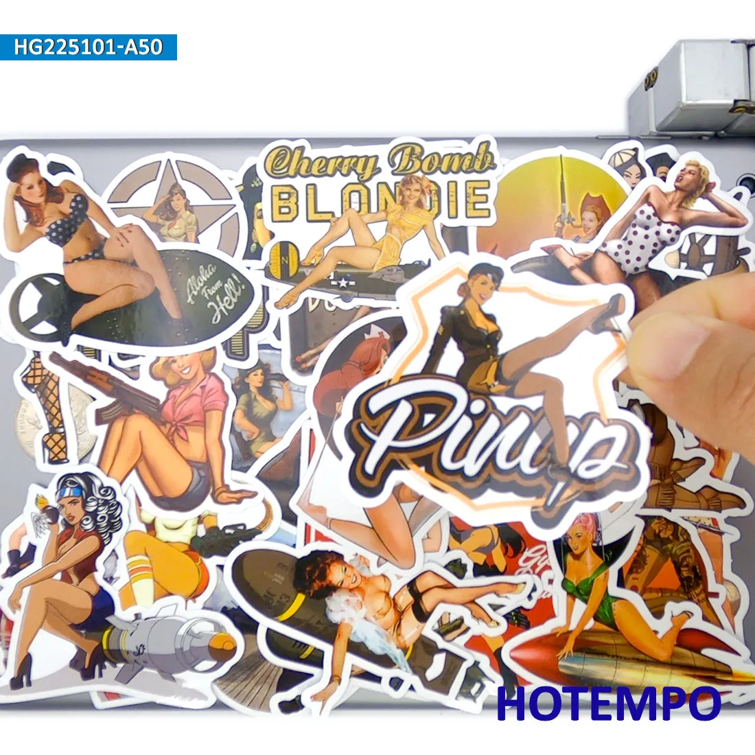 20/30/50Pieces, Sexy Poster Girl Stickers, Retro Beauty Lady, Nostalgic Art Style, for DIY Creative Decoration, Fun Sticker Pack