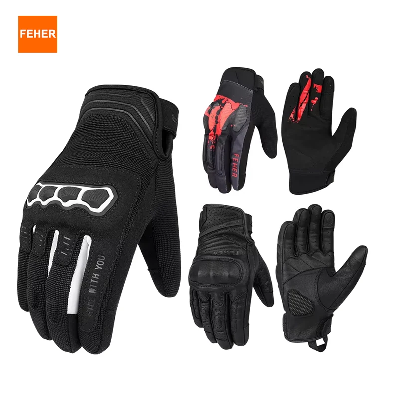 

FEHER Series Gloves for Motorcycle Wear-resistant Waterproof Anti-scratch Gloves Breathable Motorcycle Street Gear Gloves