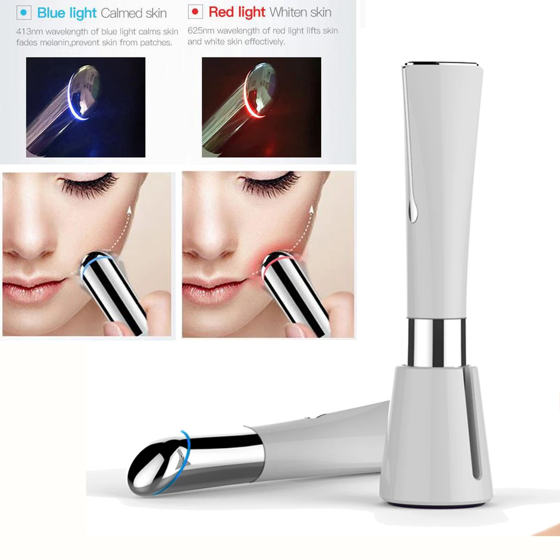 804 Microcurrent Wireless Ultrasonic Eye Lifting Anti Wrinkles Eye Bags Dark Circles Anti-Puffiness Device for Eye Cream Tools