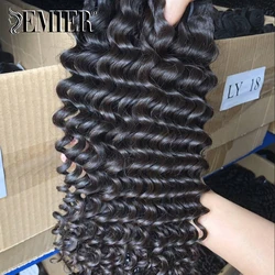 Brazilian Deep Wave Double Drawn Hair Bundles 10