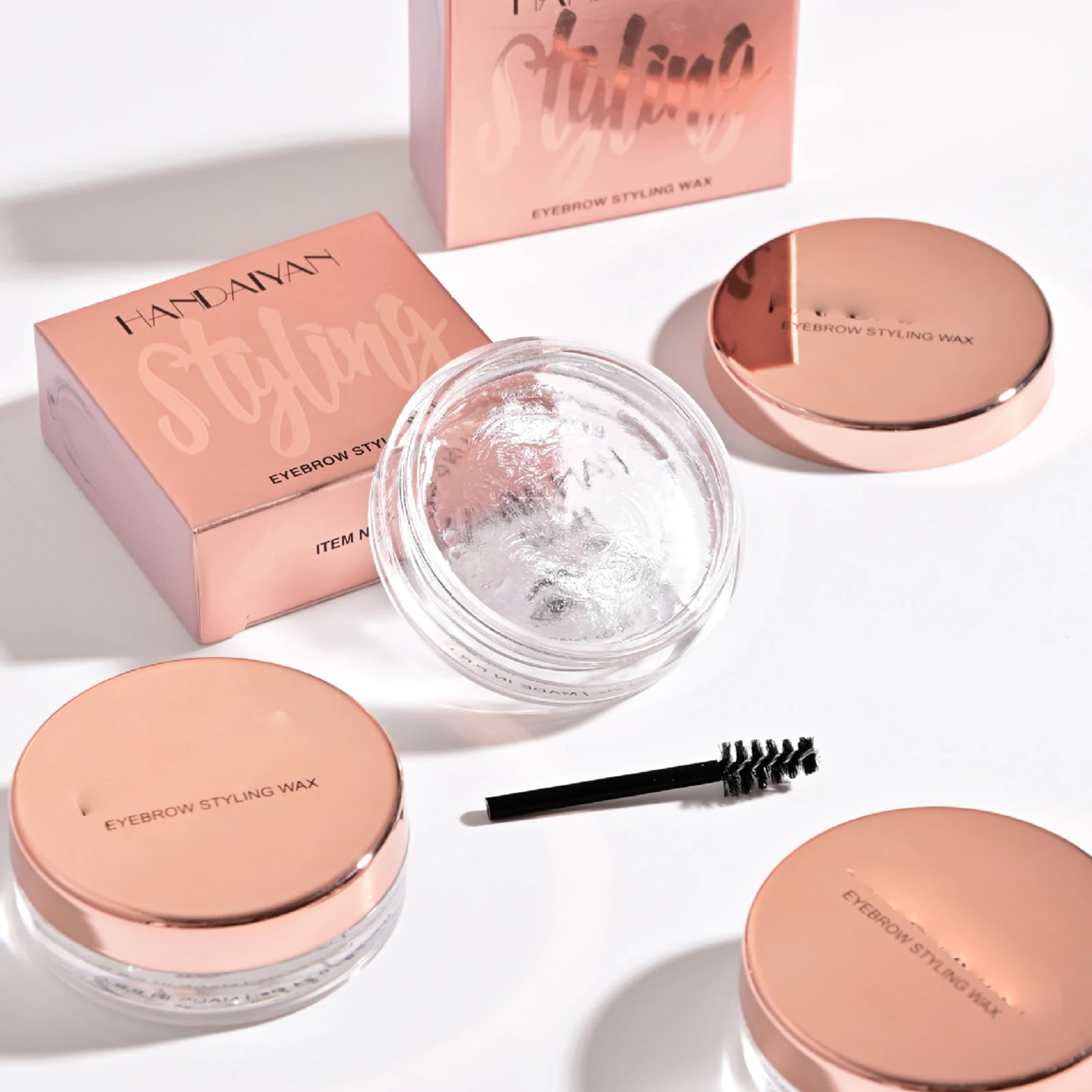 Clear Eyebrow Wax Gel Soap 7g Natural Wild Brows Styling Pomade For European American Eyebrow Shaping