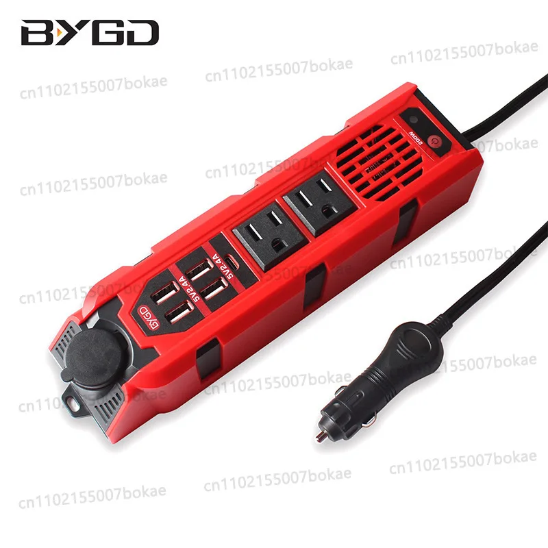 200w modified sine wave inverter, 12v car to 110v outlet, cigarette lighter charger, us plug, energy-saving and high-efficiency