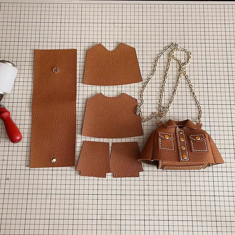 DIY Knitted Bag - Trendy Clothing Style Bag. Fashion Crossbody Bag. Single Shoulder Mini Square Bag. Newbie Set Wallet
