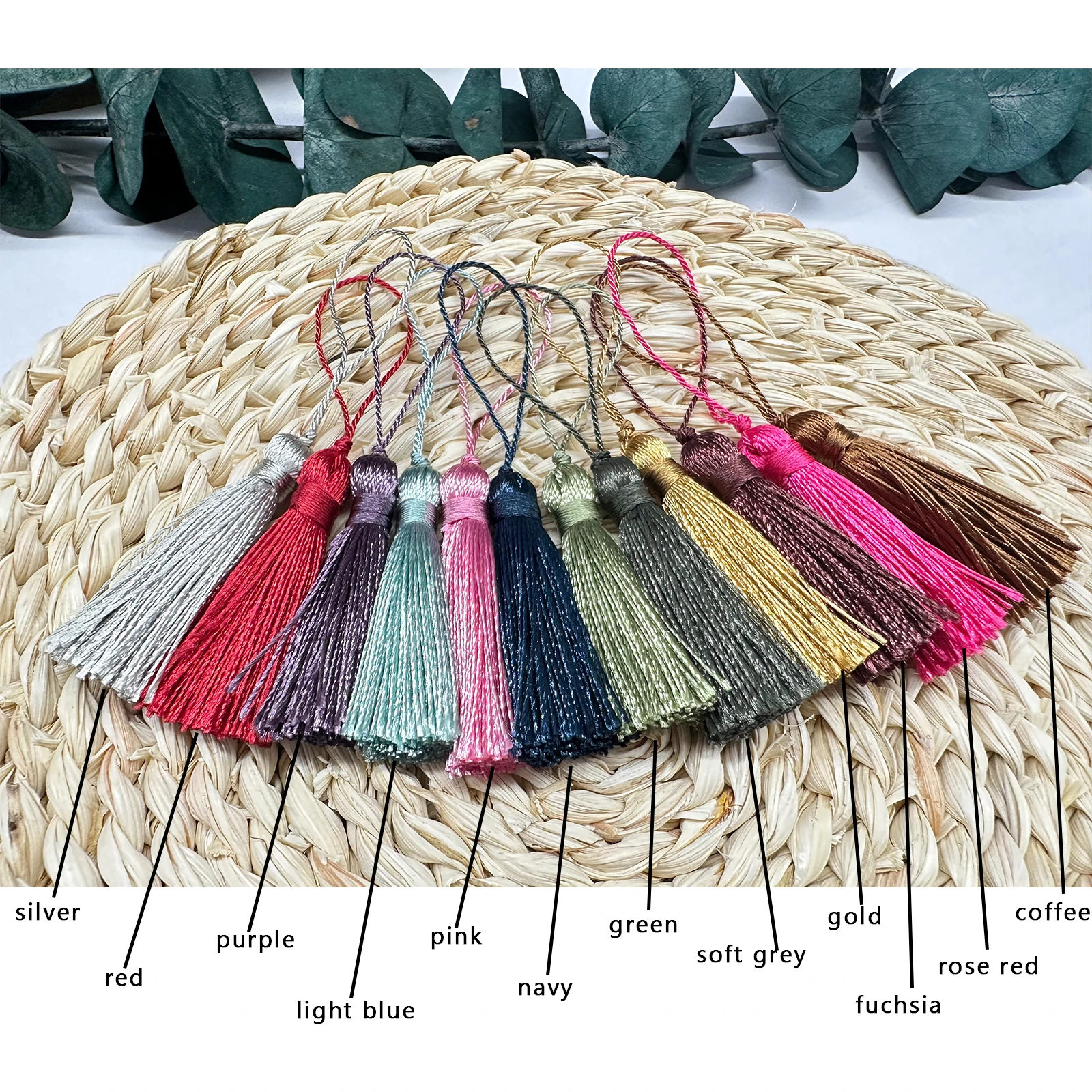 10pcs/Lot 12cm Small Tassels Fringe Polyester Tassels Trim For Sewing Curtains Accessories Jewelry DIY Home Wedding Decoration