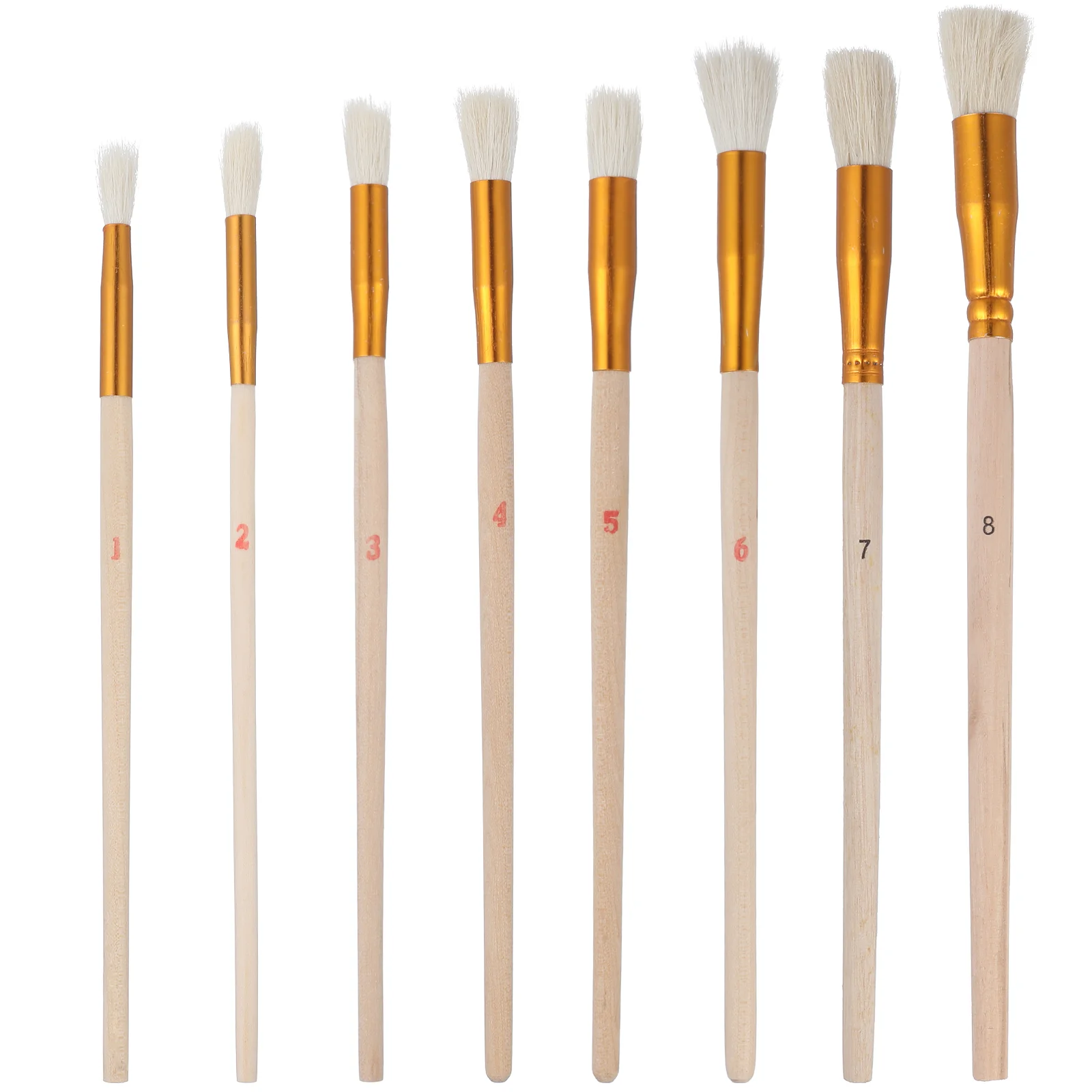 

8 Pcs Artificial Chalk Powder Duster Plants Paint Brush Peach Tree Pollinator Wood Travel