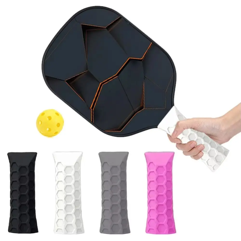 Silicone Pickleball Paddle Grip Cover Handle Padel Accessories Silica Gel Undergrip Reusable Non-Slip Pickleball Racket Overgrip