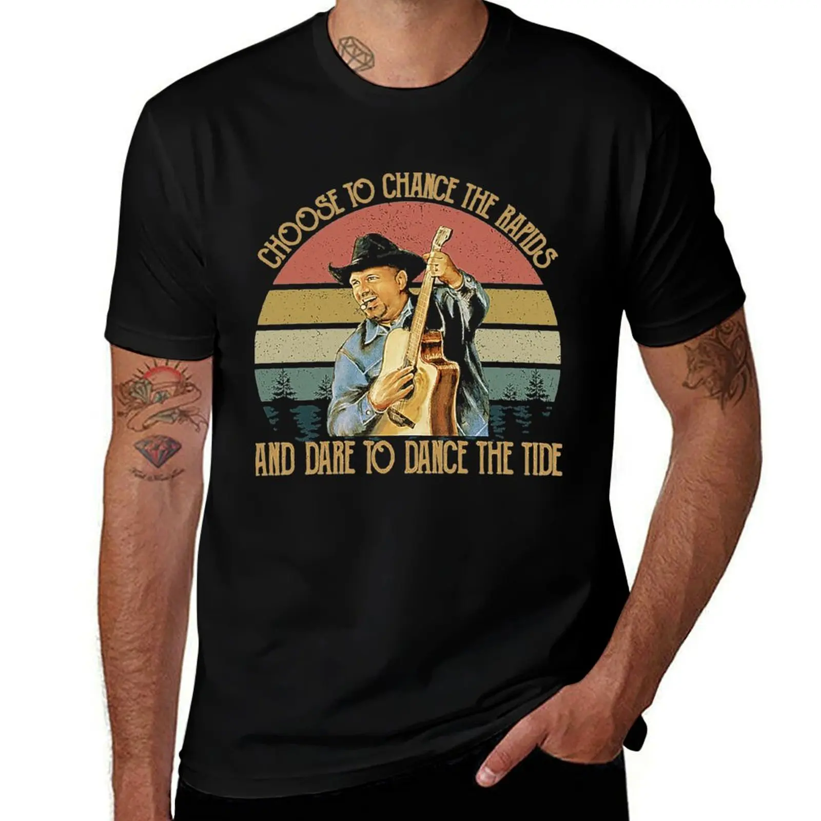 

Vintage Garth Tees Brooks Country Music T-Shirt t shirts for man graphic vintage printed t shirts for man