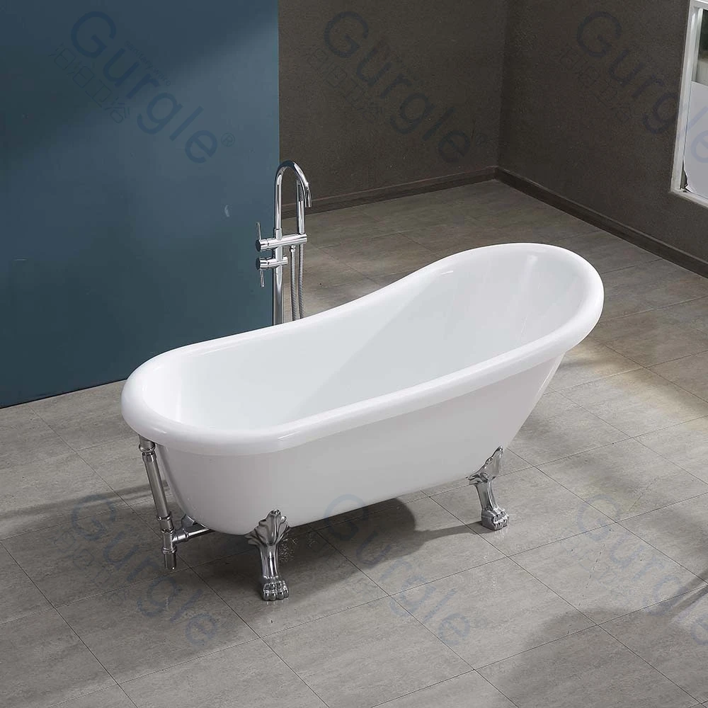 

1.8M Freestanding Soaking Claw Foot Bath Tub Classic Freestanding Vintage Clawfoot Bathtub