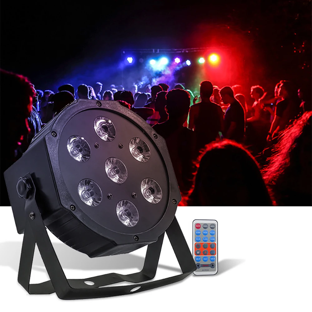 Disco Moving Head Laser Light, DMX512, 7x4W, RGB, Decoração De Festa De Casamento, Atmosfera De Audiência