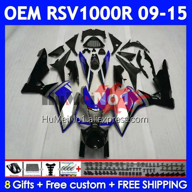 Injection For Aprilia RSV 1000 R 1000R RSV1000RR 315No.104 RSV1000 09 11 12 13 15 2009 2010 2012 2013 Blue black 2015 Fairings