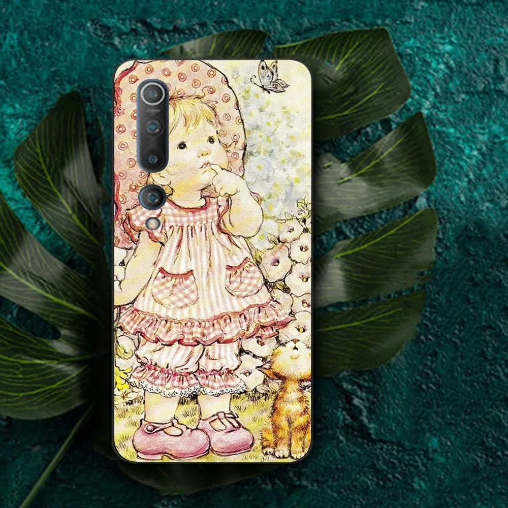 Sarah Kay Little Girl Phone Case For Redmi Note 4 X 5 A 6 7 8 T 9 9S 10 11 11S 11Epro Poco M3 pro