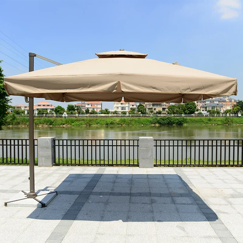 Artiz 9ft Fringe Patio Umbrella Commercial square Patio Umbrella Parasol
