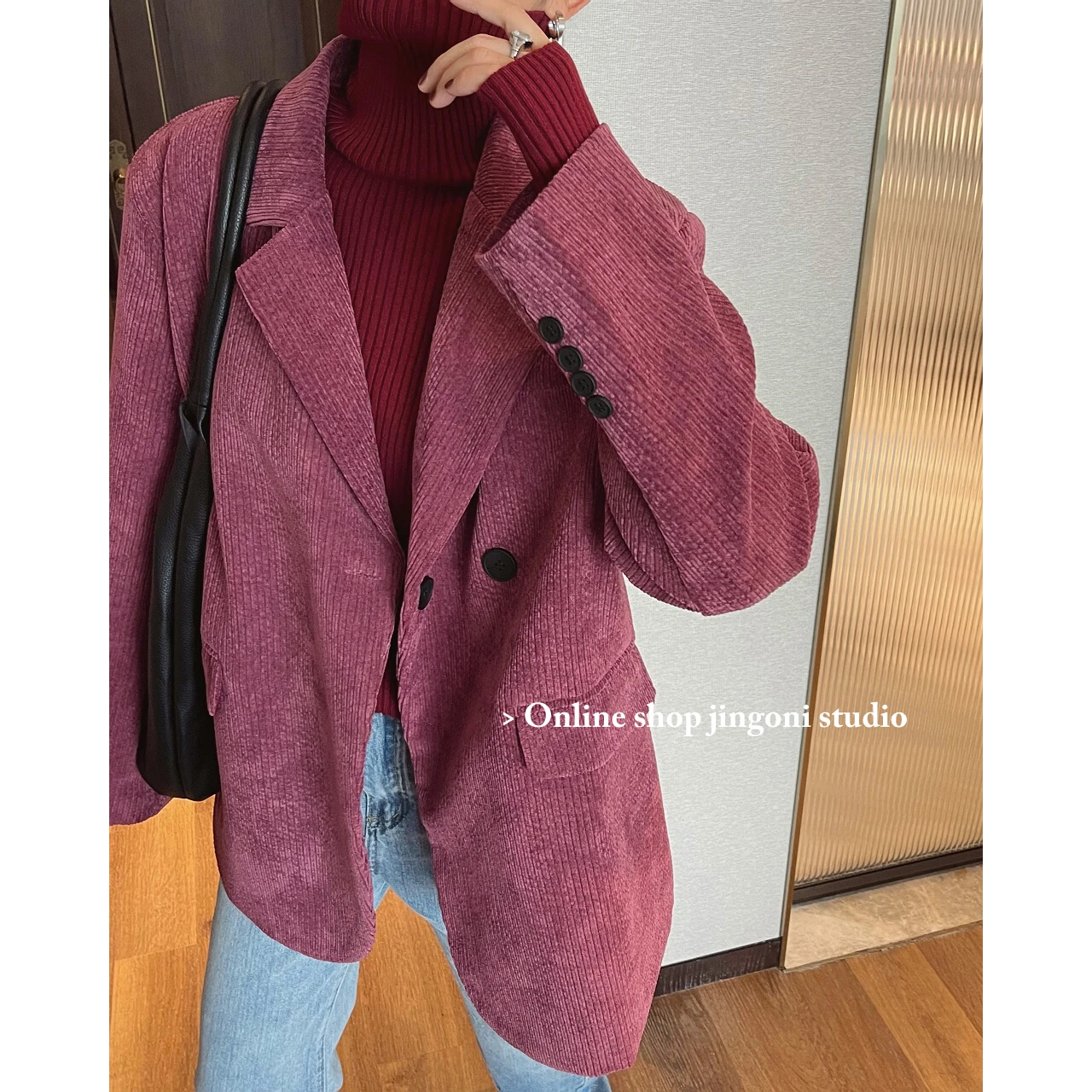 

2022 Women Corduroy Oversize Jackets Blazers Trench Coats Y2k Clothes Windbreaker Overcoat Autumn Winter Oem Stylish Chic Outer