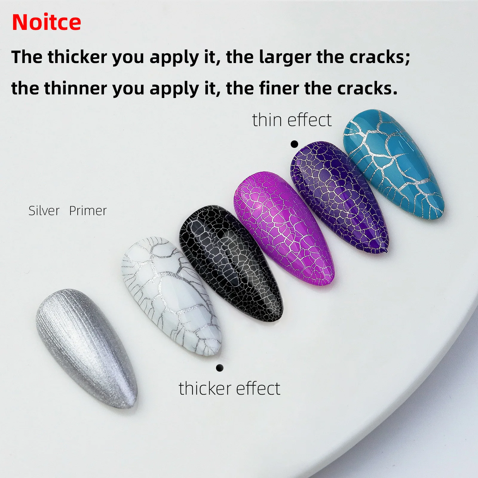 7.5ml Crackle Gel smalto per unghie Hybrid Vernis vernice per unghie semipermanente Uv Led per Manicure Art unghie finte