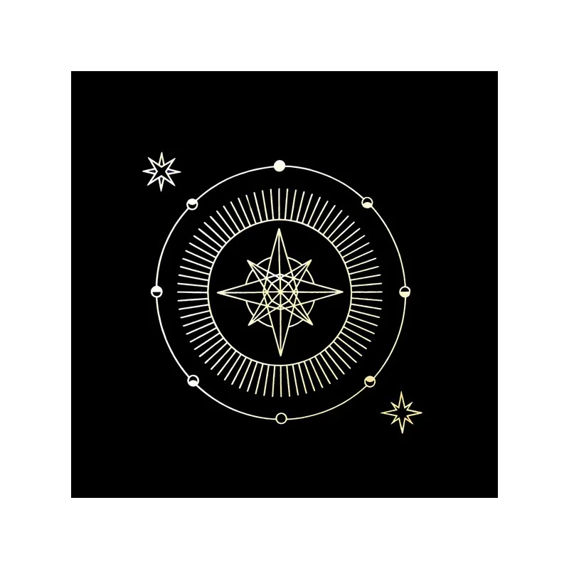 

Celestial Moon Phase Tablecloth Mystical Gold Star Geometric Table Cover for Dining Room Kitchen Altar Home Decor Accessories