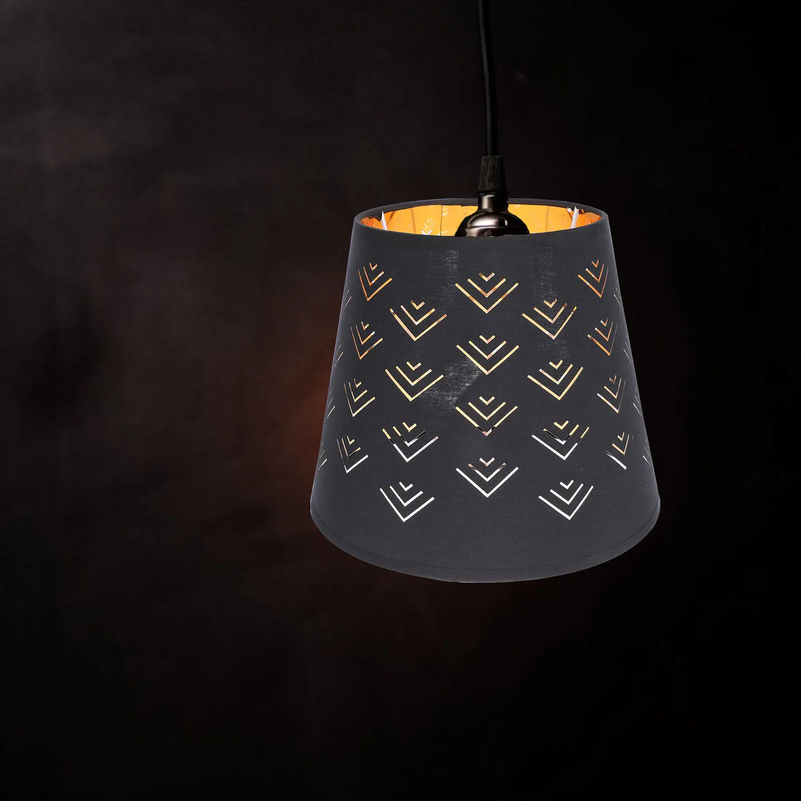 1Pcs Cloth Hollow-Out Lampshade Chic Stylish Light Cover Dustproof for Bedroom Living Room Romantic Warm Atmosphere Home Ceiling